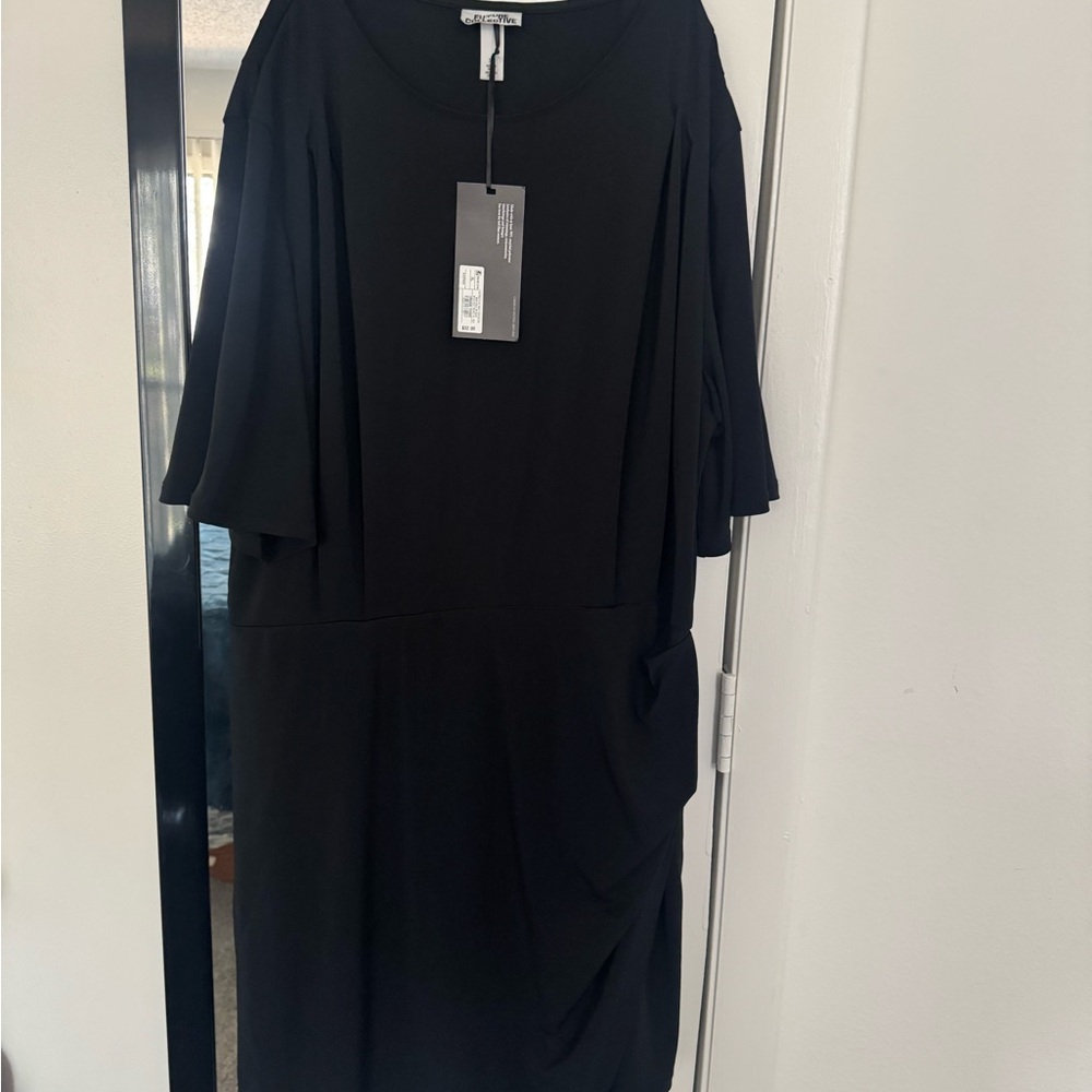 Elegant Black Midi Dress